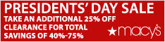 Macy's Presidents' Day Sale
